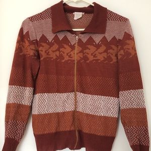 Vintage zip up sweater